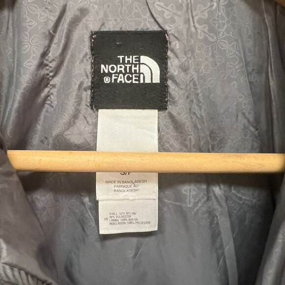 The North Face Women Quilted Puffer Jacket Goose Down Full-Zip Nylon Grey Sz S - Picture 5 of 6
